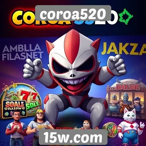 Diversidade de jogos disponíveis no coroa520